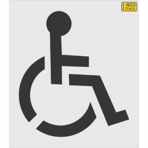 34" Handicap Stencil