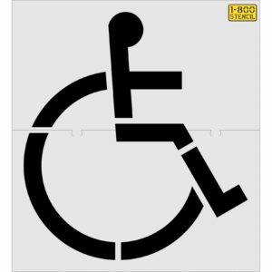 84" Walmart Handicap Stencil