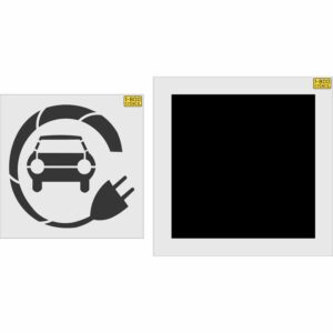 42" Walgreens Electric Car Stencil with Background