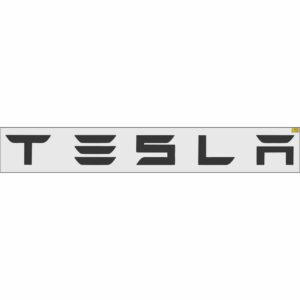 12" TESLA Brand Stencil