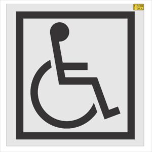 54" Cracker Barrel Handicap Symbol Stencil