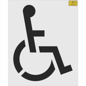 48" Chick-Fil-a Handicap Stencil
