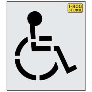 21" Handicap Stencil