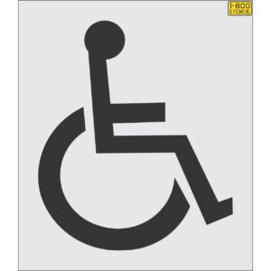 38.25" Alabama DOT Handicap Symbol Stencil