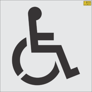 41" Lowes Handicap Stencil