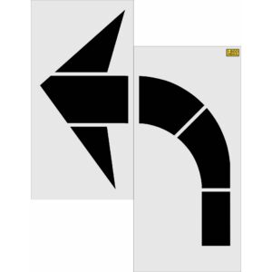 96" Alaska DOT Turn Lane Arrow Stencil