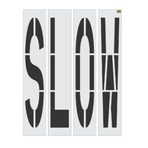 96" California DOT SLOW Stencil