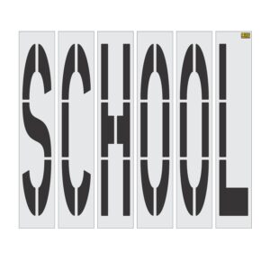 96" California DOT SCHOOL Stencil