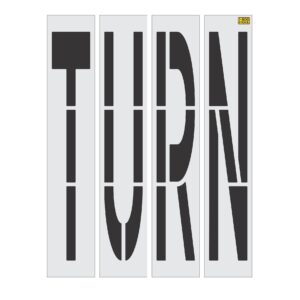 96" California DOT TURN Stencil