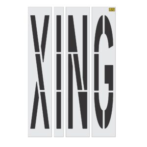 96" California DOT XING Stencil