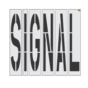96" California DOT SIGNAL Stencil