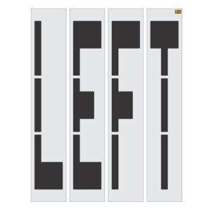 96" California DOT LEFT Stencil