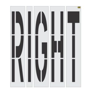 96" California DOT RIGHT Stencil