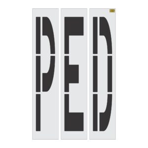 96" California DOT PED Stencil