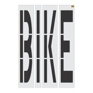 96" California DOT BIKE Stencil