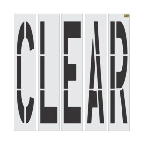 96" California DOT CLEAR Stencil