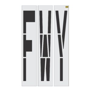 96" California DOT FWY  Stencil