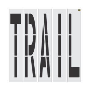 96" California DOT TRAIL Stencil