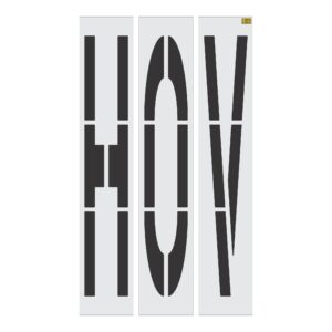 96" California DOT HOV Stencil