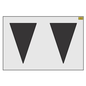 36" Connecticut DOT Triangle Shark Teeth Stencil