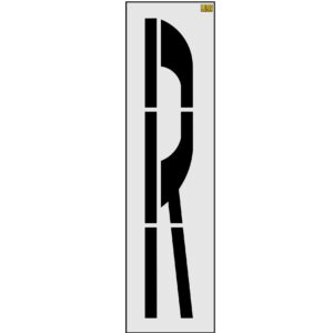 72" Connecticut DOT Railroad Crossing Letter R Stencil