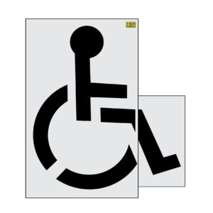 84" Iowa DOT Handicap Symbol Stencil