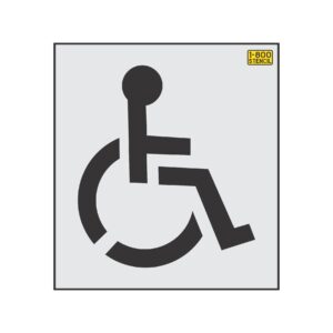 28" Iowa DOT Handicap Stencil