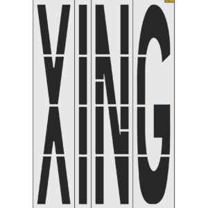 96" Iowa DOT XING Stencil