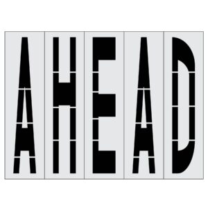 96" Iowa DOT AHEAD Stencil