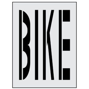 44" Iowa DOT BIKE Wording Stencil