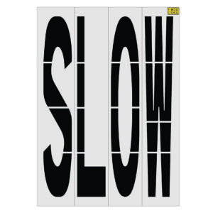 96" x 69" Illinois DOT SLOW Stencil
