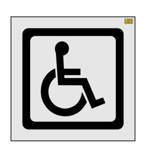 28" Massachusetts DOT Handicap Stencil