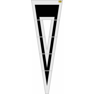 240" Maryland DOT Yield Symbol Stencil