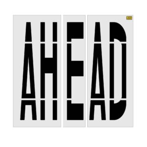 96" Michigan DOT AHEAD Stencil