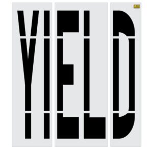 96" Michigan DOT YIELD Stencil