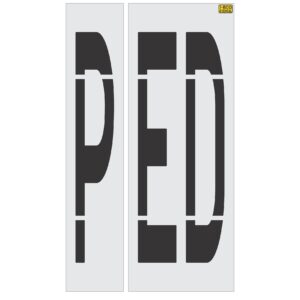 96" Michigan DOT PED Stencil