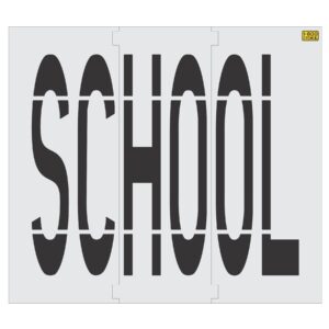 96" Michigan DOT SCHOOL Stencil