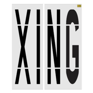 96" Michigan DOT XING Stencil