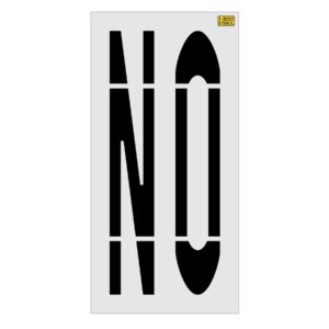 96" Michigan DOT NO Stencil