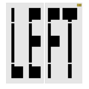 96" Michigan DOT LEFT Stencil