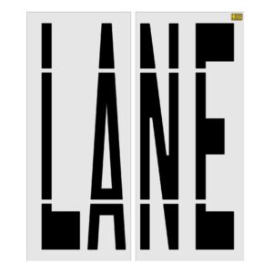 96" Michigan DOT LANE Stencil