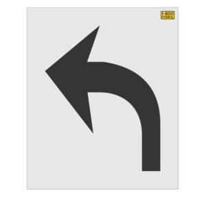 48" Michigan DOT Turn Arrow Stencil