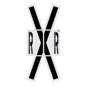 240" Michigan DOT Railroad Crossing Kit Stencil
