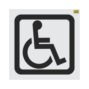 29" Michigan DOT Handicap with Border Stencil