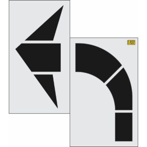 96" Montana DOT Turn Arrow Stencil