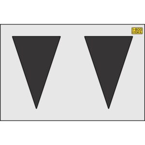 36" Montana DOT Triangle Shark Teeth Highway Stencil
