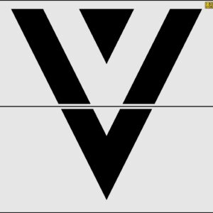 72" Montana DOT Speed Hump Stencil