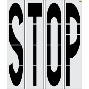 96" North Dakota DOT STOP Stencil