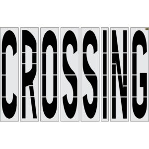 96" North Dakota DOT CROSSING Stencil