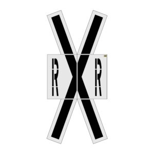 240" Nebraska DOT Railroad Crossing Kit Stencil